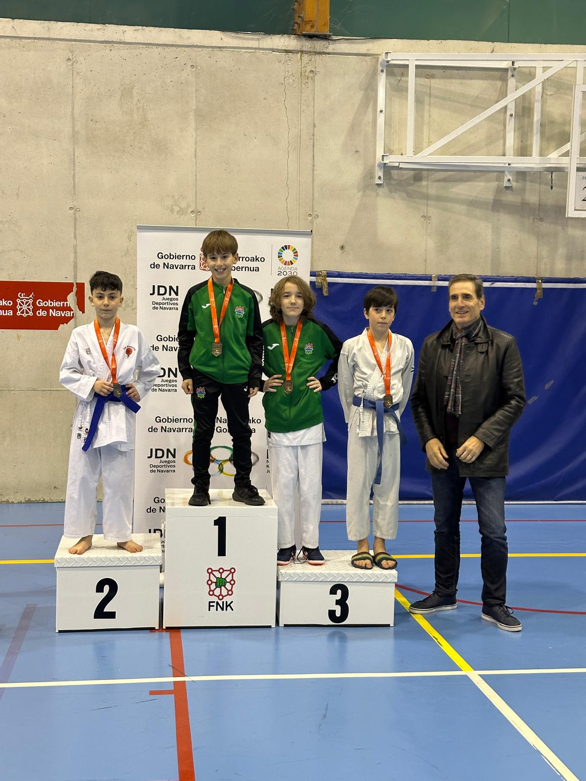 Resultados Campeonato Navarro Alevín y JDN Kumite Infantil y Juvenil